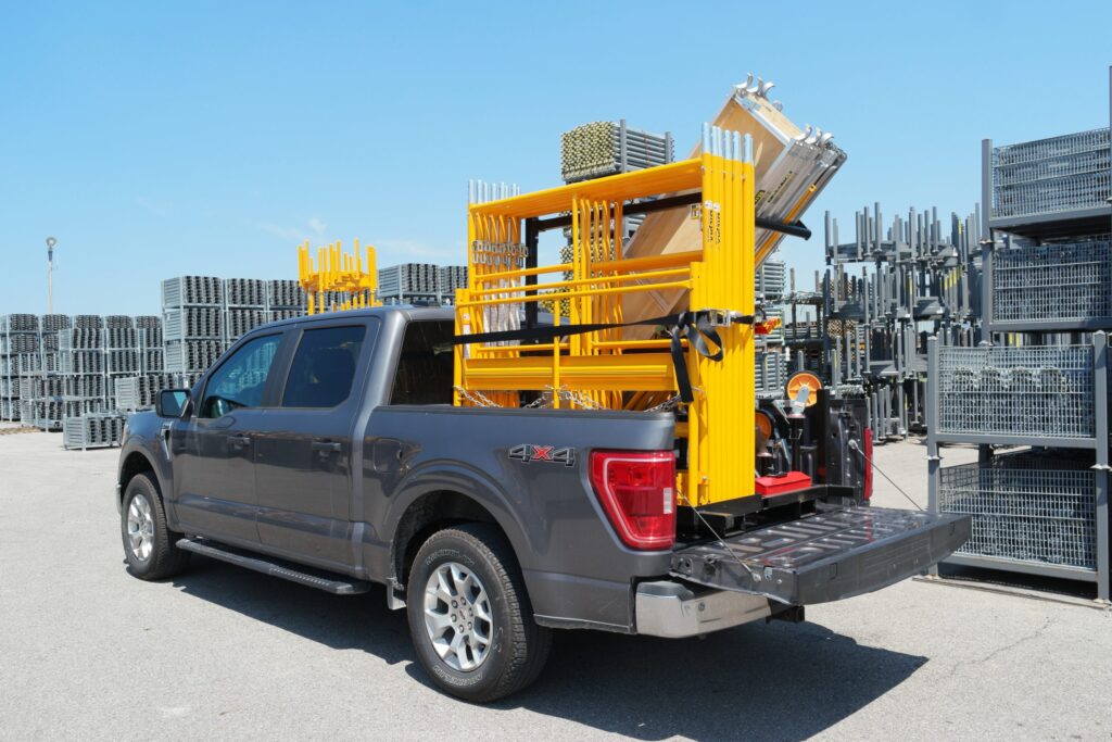 20' rolling scaffolding tower package for rent - loaded