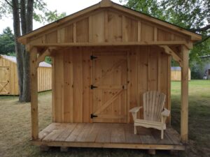 Shed with a porch