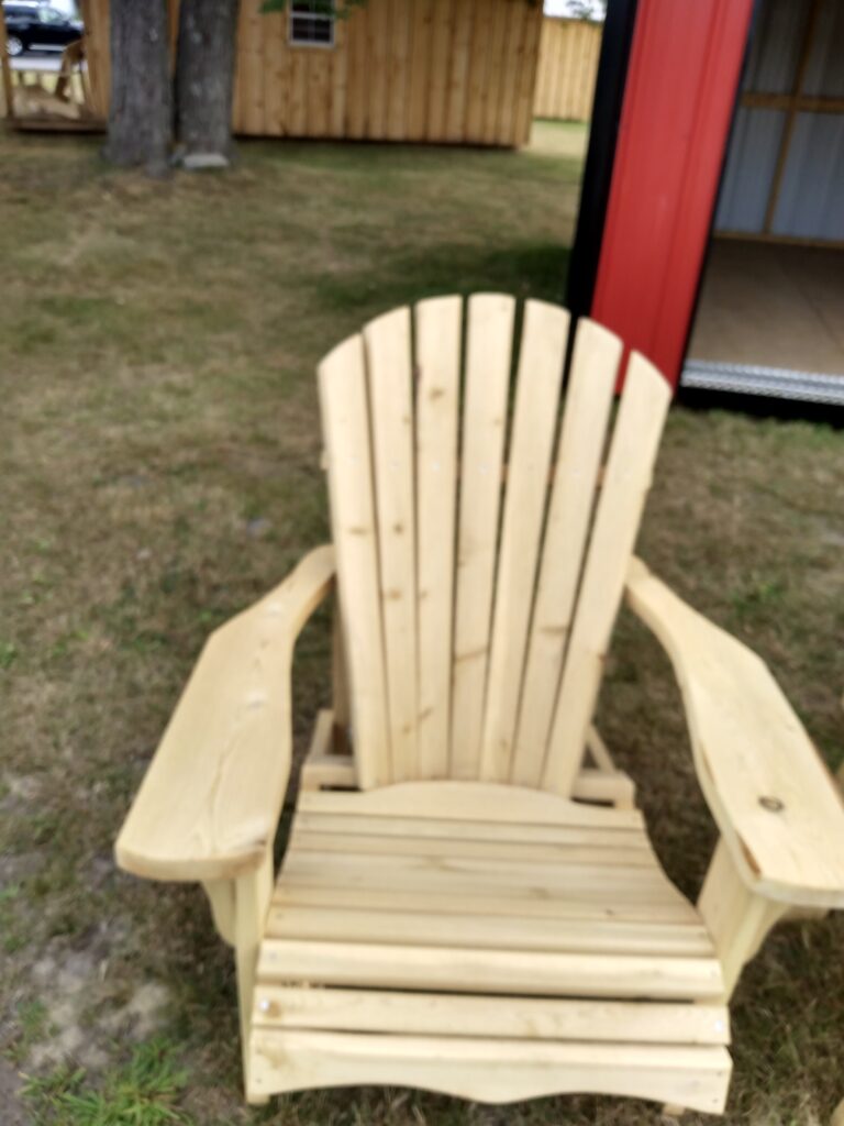 Quality and affordable Amish-made Adirondack Chairs for sale - chair without foot/leg rest