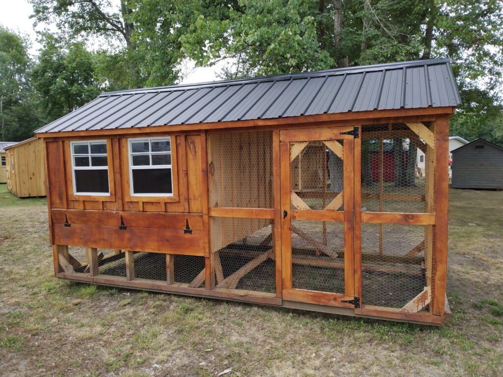 8x16 Chicken coop with a run