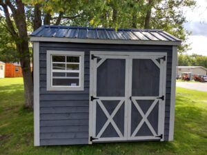 8x10 Clapboard shed with Blue Wash
