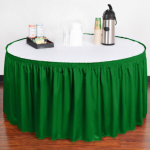 Round tablecloth and skirt rental