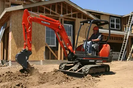 Steves Rents excavator rental in Massachusetts