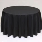 Black tablecloth rental