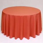 Burnt Orange tablecloth rental