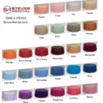Table Cloth rental in 59 colors - page 1