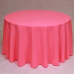 Neon pink tablecloth rental