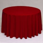 Red tablecloth rental