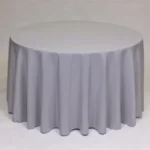 Silver tablecloth rental