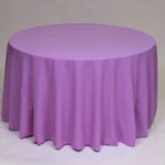 Violet tablecloth rental