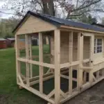 Amish 7x12 Coop and run for sale