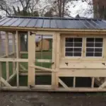 Amish 7x12 Coop and Run - Tongue and Groove