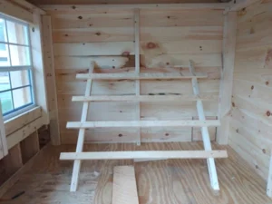 Interior of an Amish 7x12 Coop and Run
