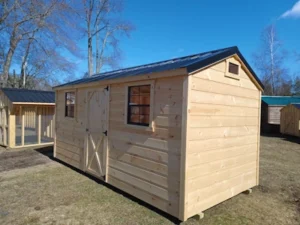 8x16 Amish-built Dutch Lap Shed front & right side