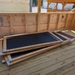 10x16 Closed Side Gazebo / Screen house - screen panels ready for installation after delivery